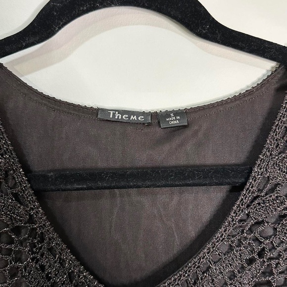 y2k top - Crochet Knit Blouse size small - Picture 4 of 5